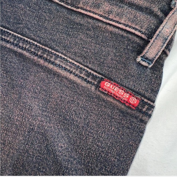 Vintage Guess flare leg mid rise Stretch Denim Jeans size 30 - Picture 5 of 5